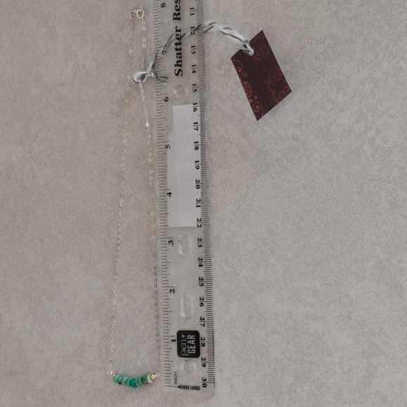 Kingman Turquoise Bar necklace - Picture 4 of 7